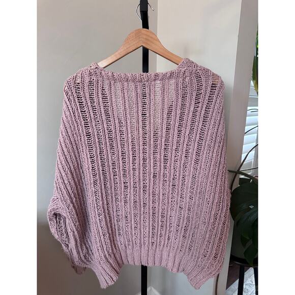 Free People Chunky Lilac Knitted Sweater - Picture 4 of 4